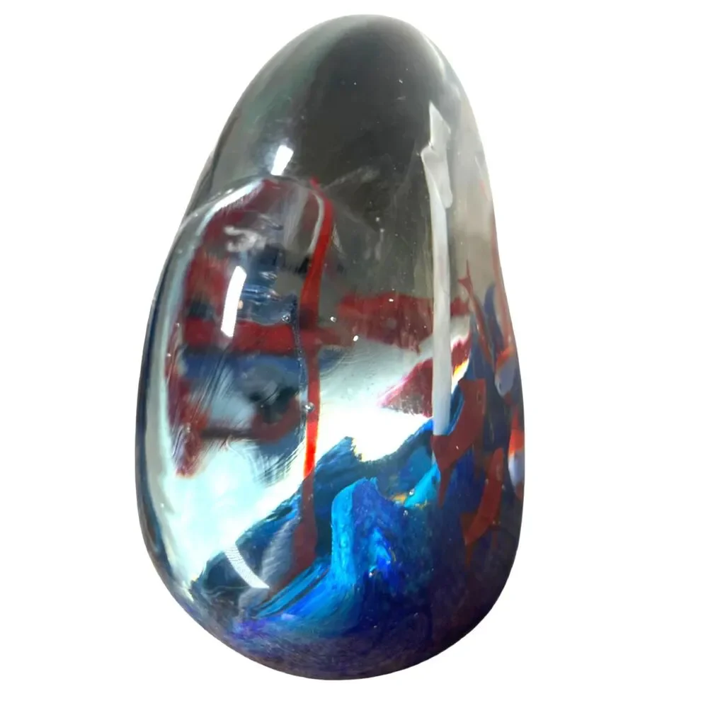 Art Glass Fish Aquarium Paperweight Sculpture Murano Style 5.5